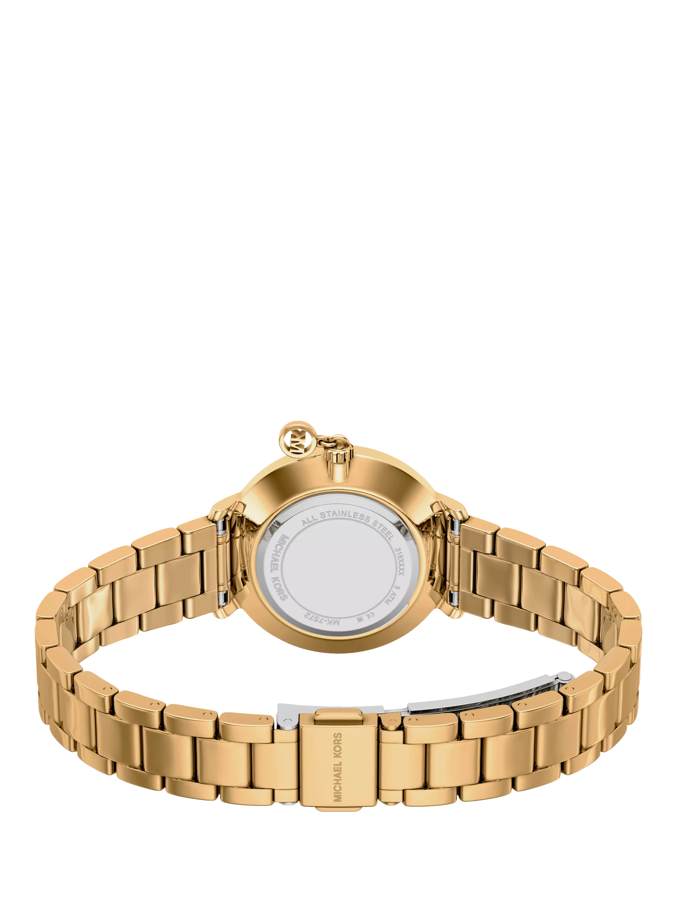 Michael Kors charm bracelet strap watch gold 32mm, UK version