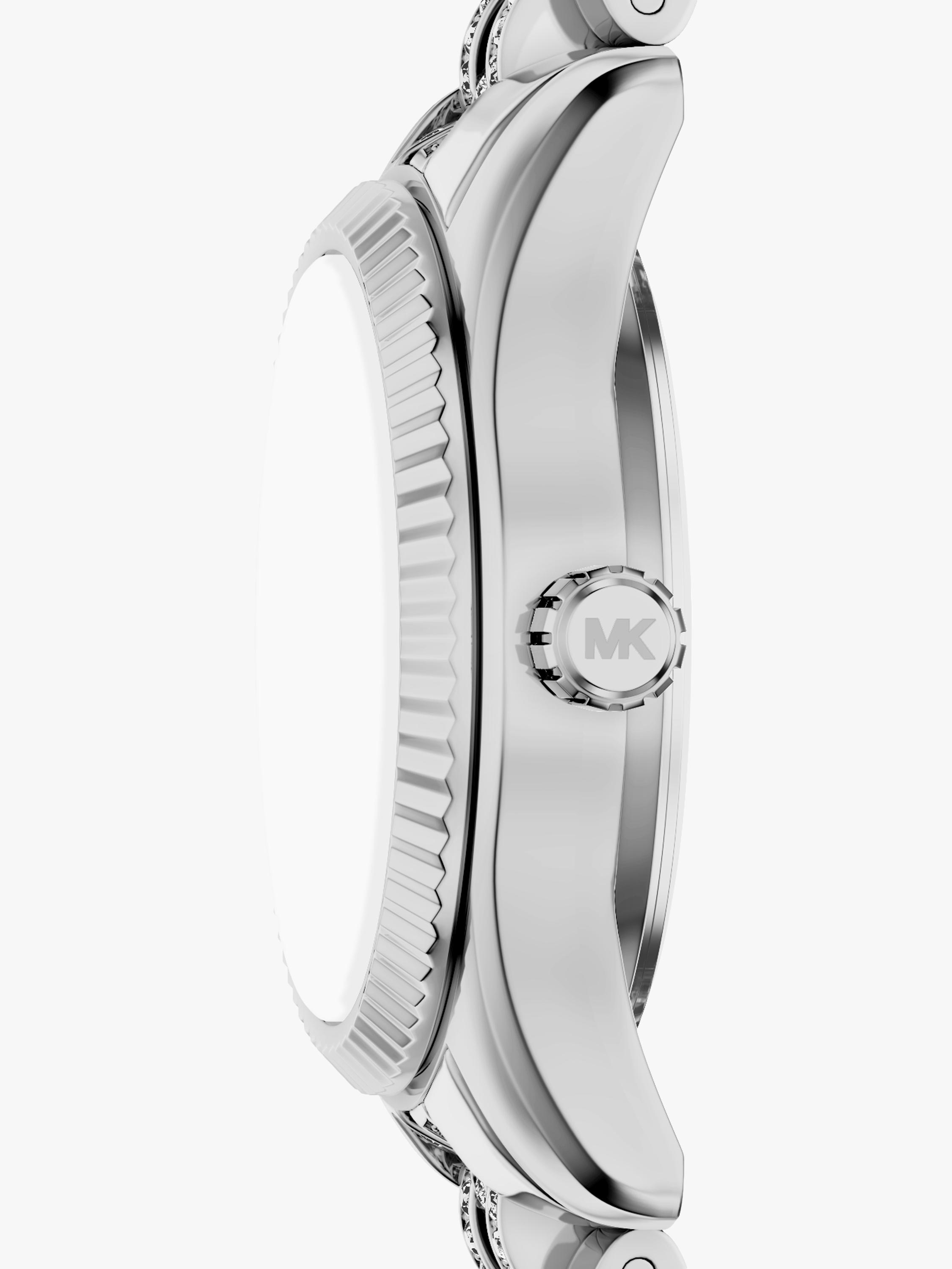 Michael Kors Petite Lexington Pave watch silver (British brand)