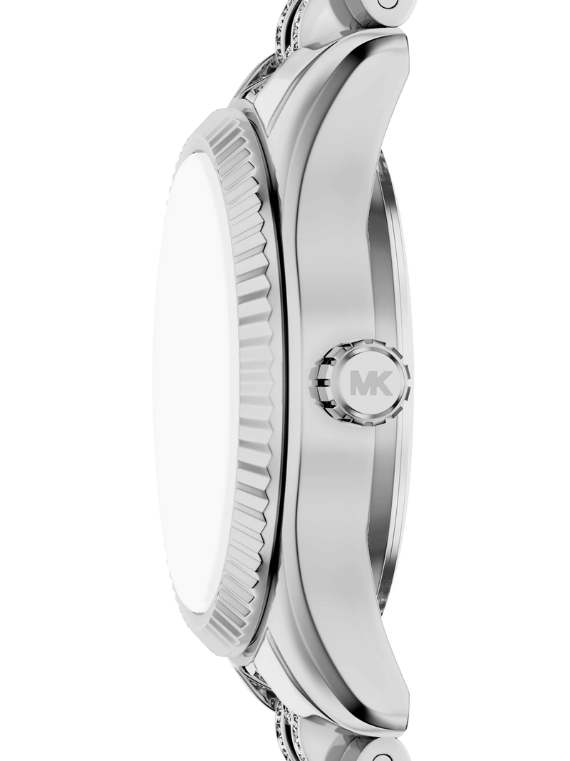 Michael Kors Petite Lexington Pave watch silver (British brand)