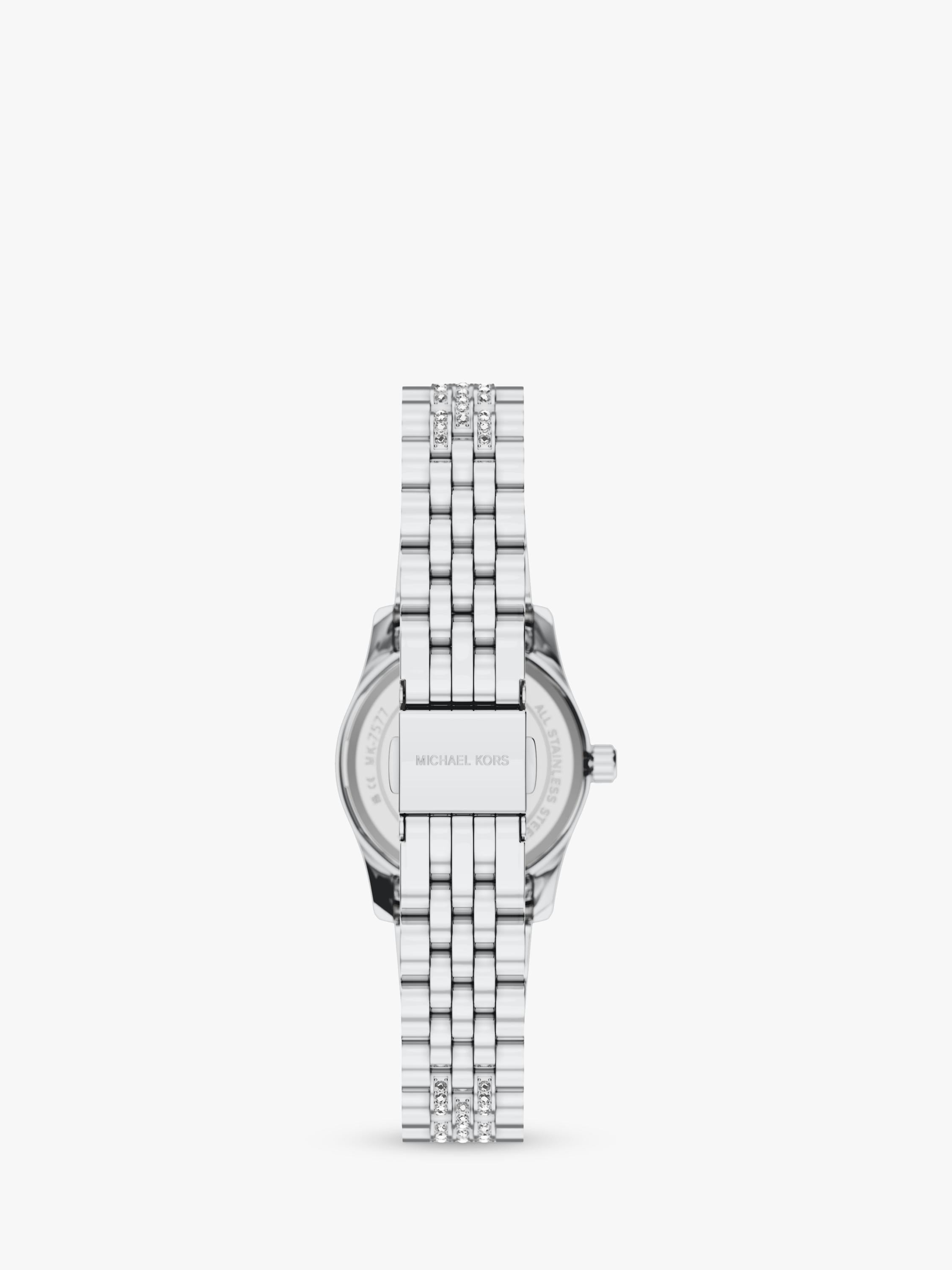Michael Kors Petite Lexington Pave watch silver (British brand)