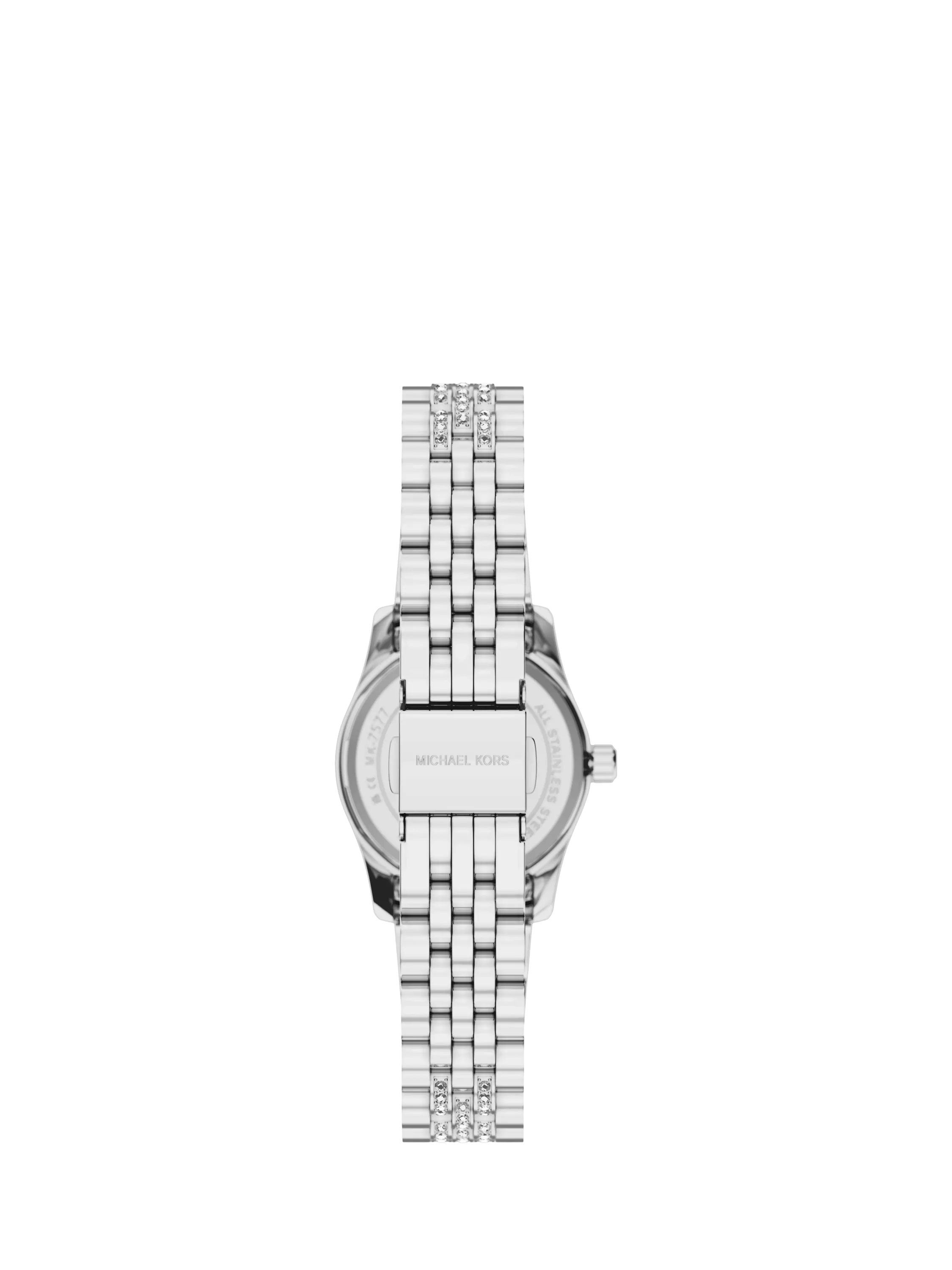 Michael Kors Petite Lexington Pave watch silver (British brand)