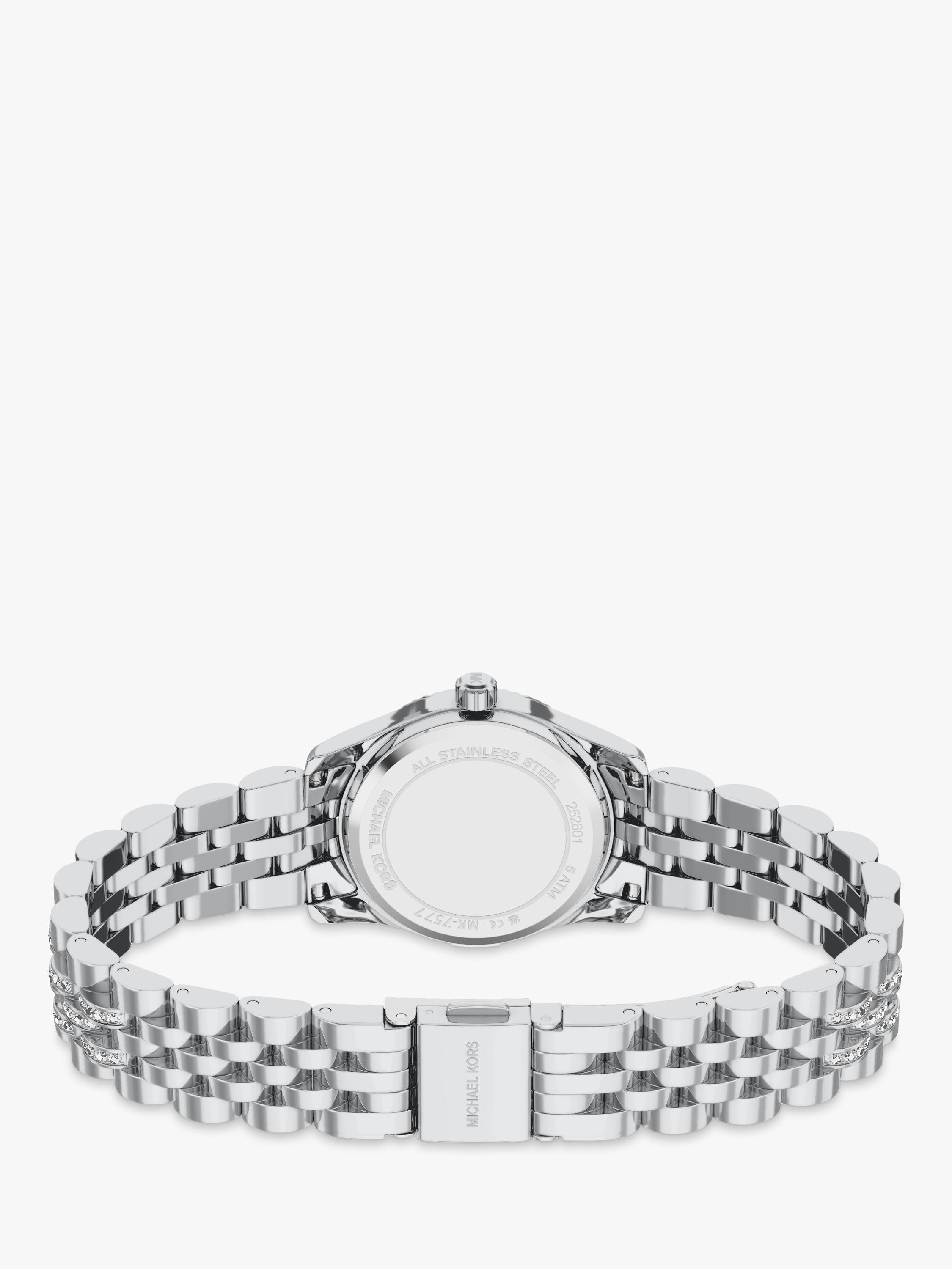 Michael Kors Petite Lexington Pave watch silver (British brand)