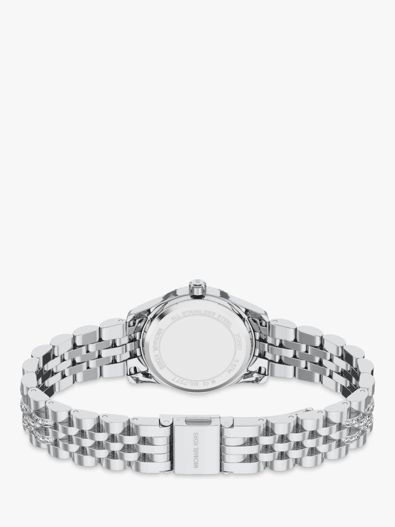 Michael Kors Petite Lexington Pave watch silver (British brand)