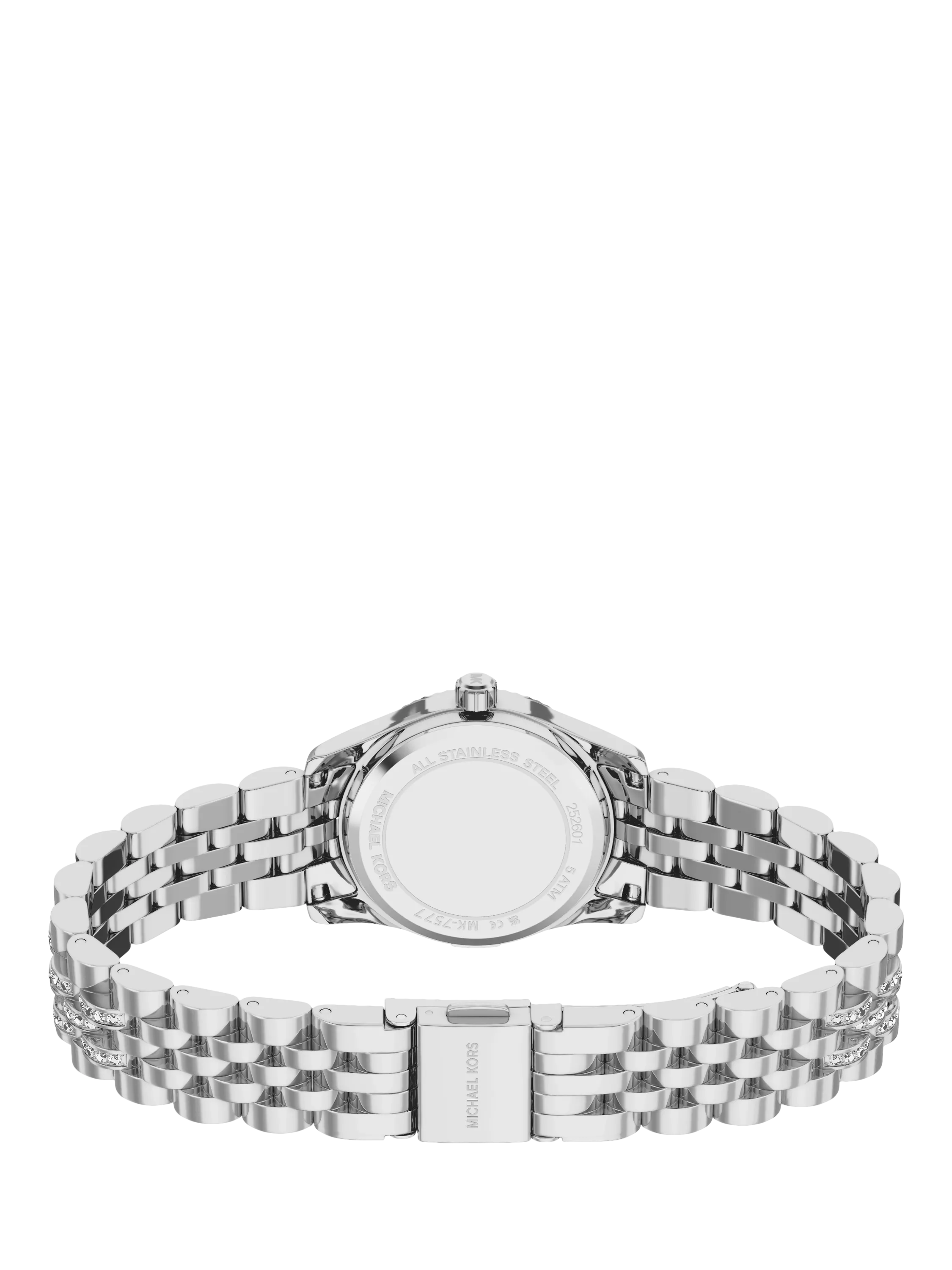 Michael Kors Petite Lexington Pave watch silver (British brand)