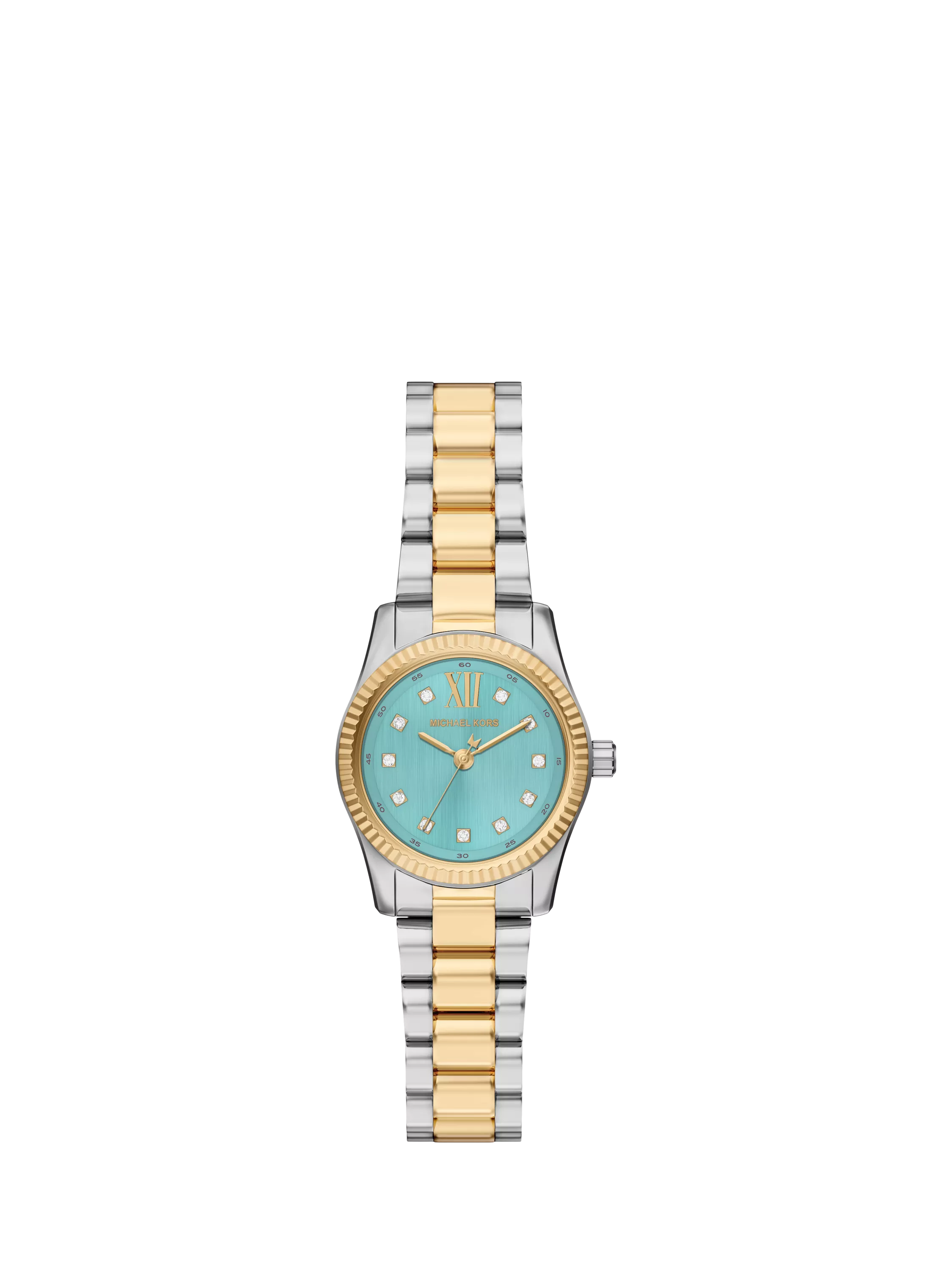 Michael Kors women's Petite Lexington two-tone watch, imported from the UK
