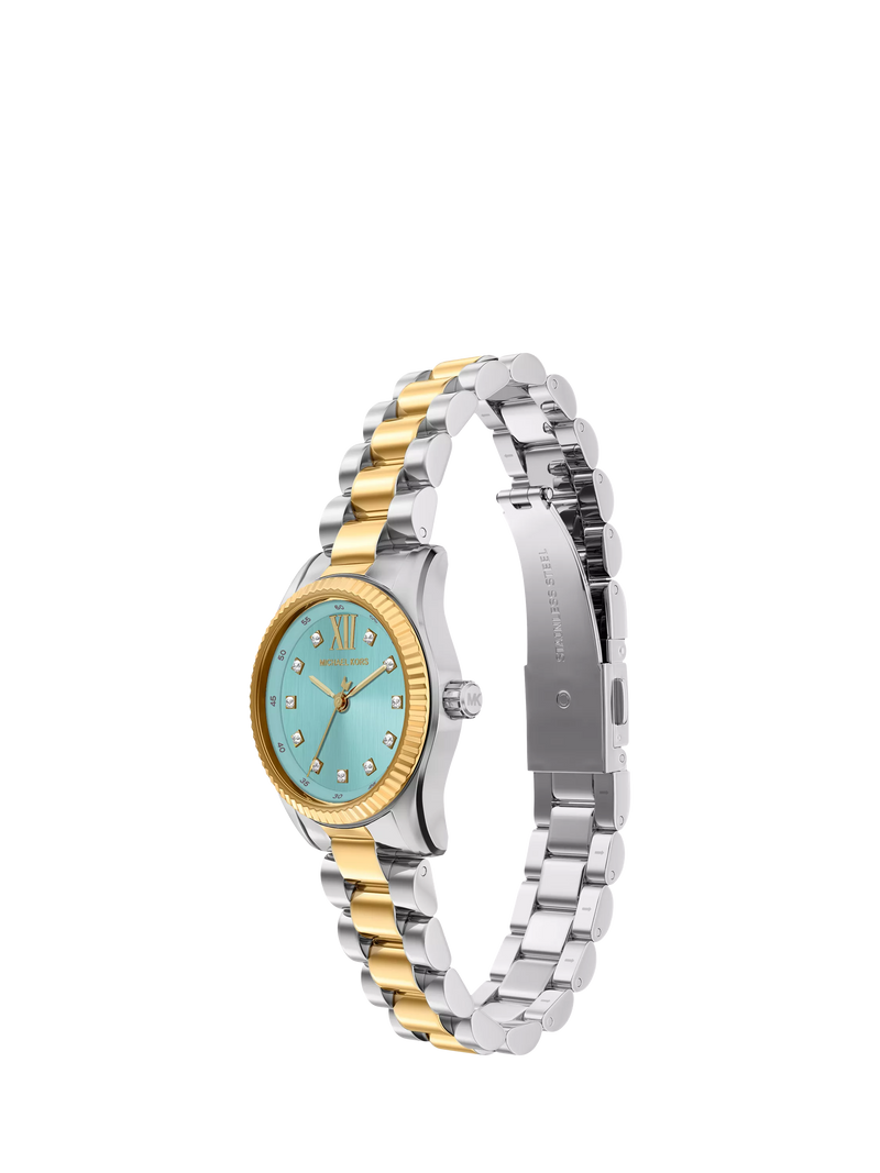 Michael Kors women's Petite Lexington two-tone watch, imported from the UK
