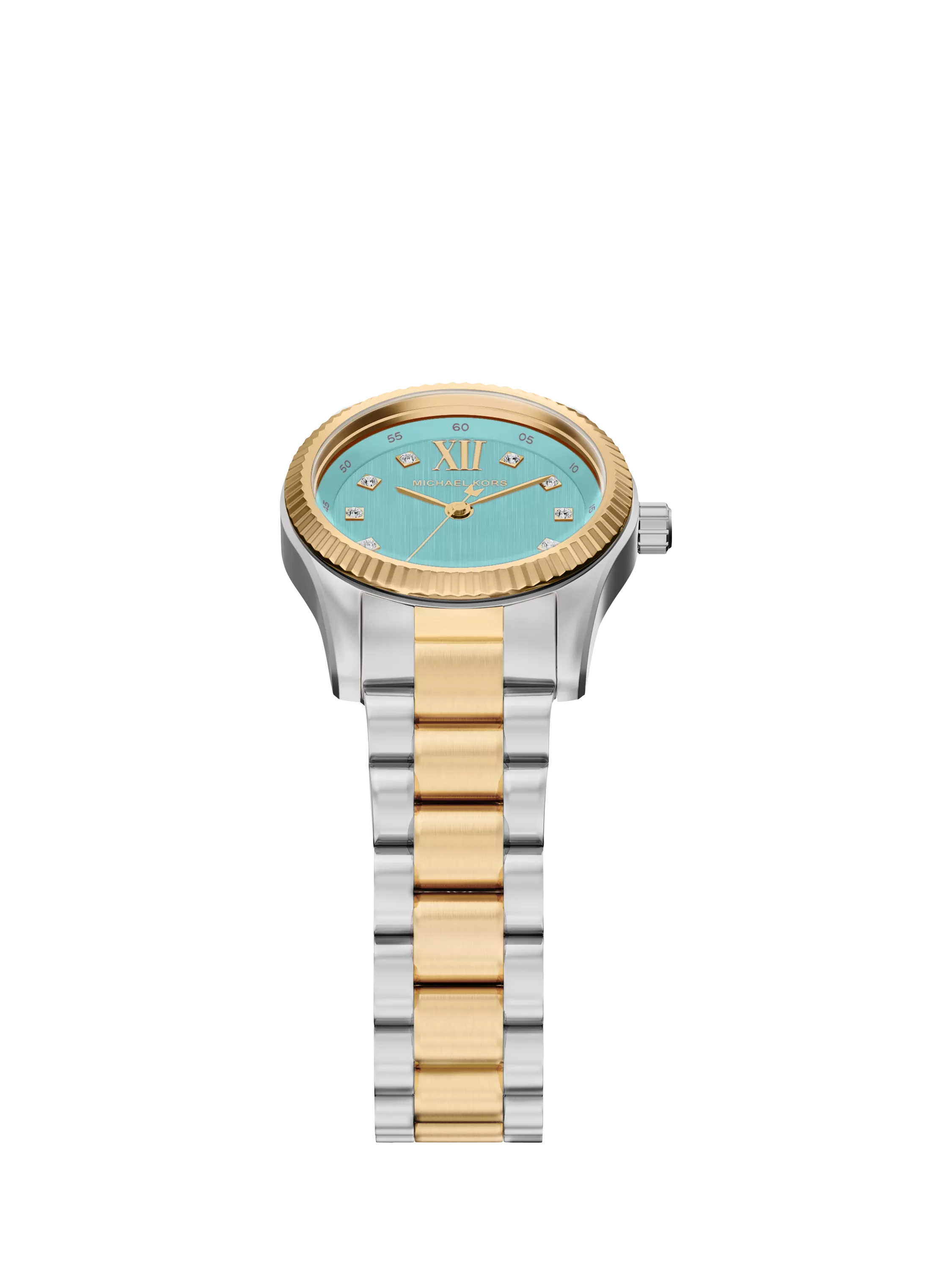 Michael Kors women's Petite Lexington two-tone watch, imported from the UK