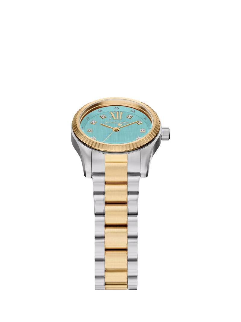 Michael Kors women's Petite Lexington two-tone watch, imported from the UK