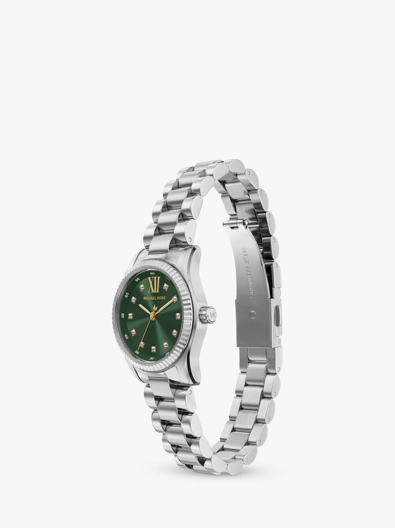 Michael Kors Petite Lexington watch green dial 26mm - British product