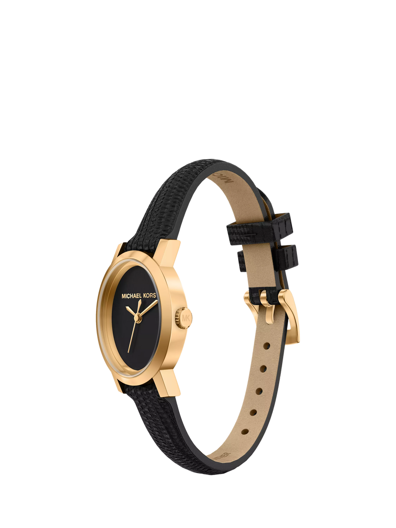 Michael Kors Maude women's oval leather watch - British product