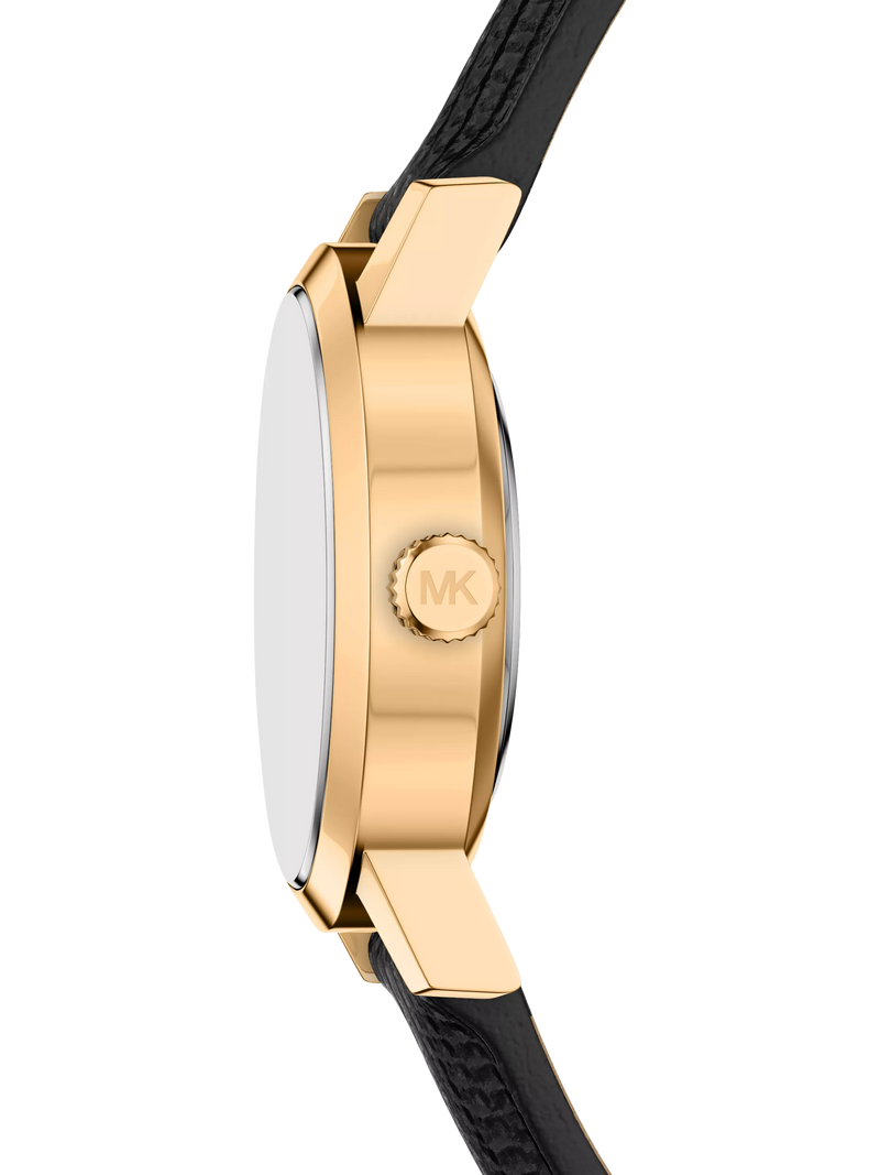 Michael Kors Maude women's oval leather watch - British product