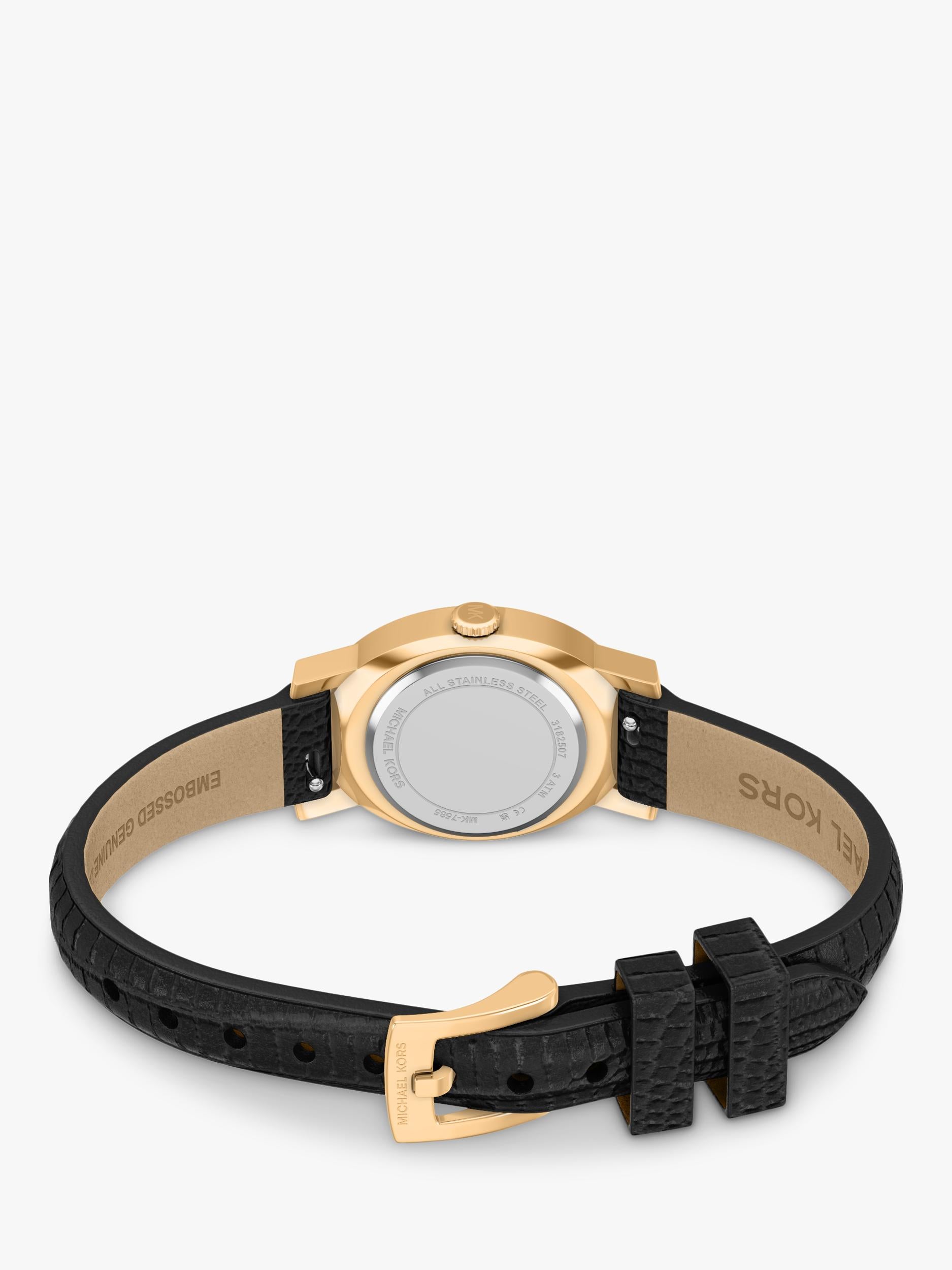 Michael Kors Maude women's oval leather watch - British product