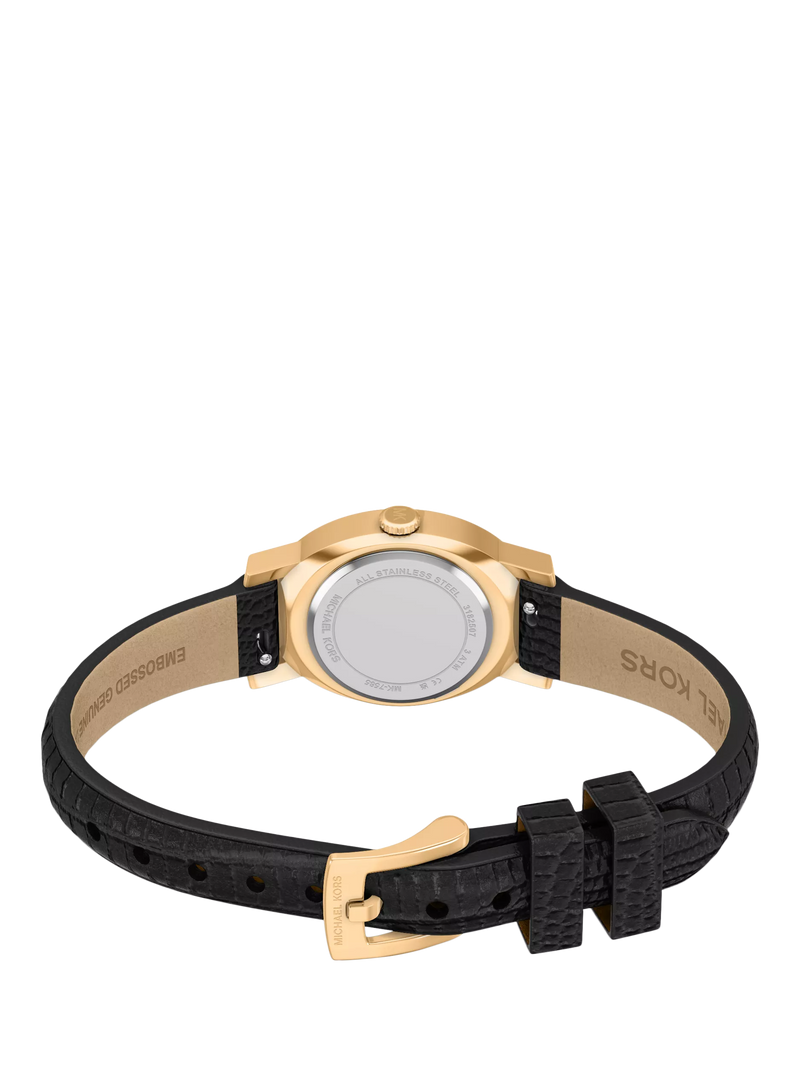 Michael Kors Maude women's oval leather watch - British product