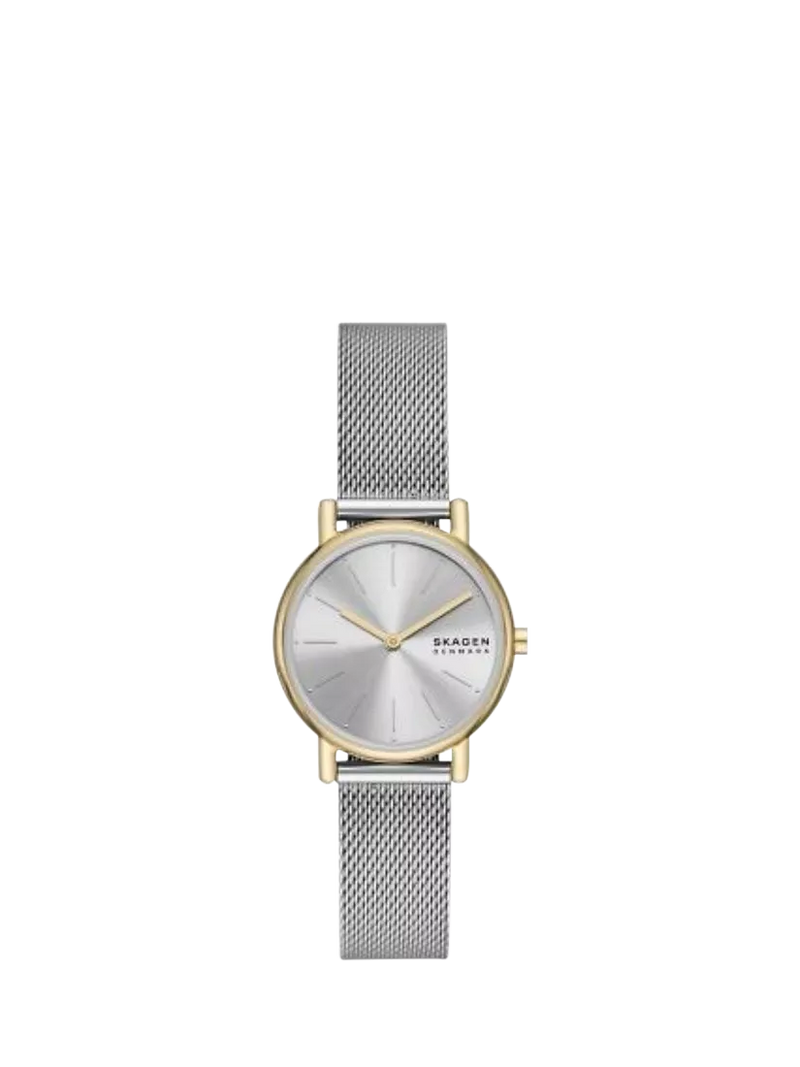 Skagen women's Signatur Lille watch and bracelet set 30mm white dial - British product
