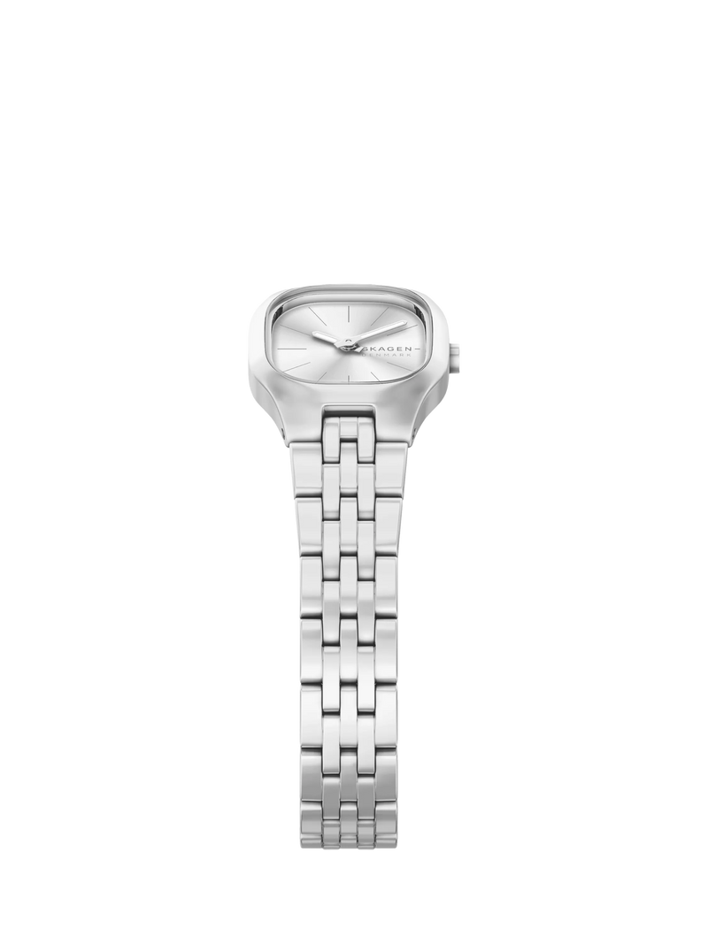 Skagen women's silver sunray dial watch, imported from the UK