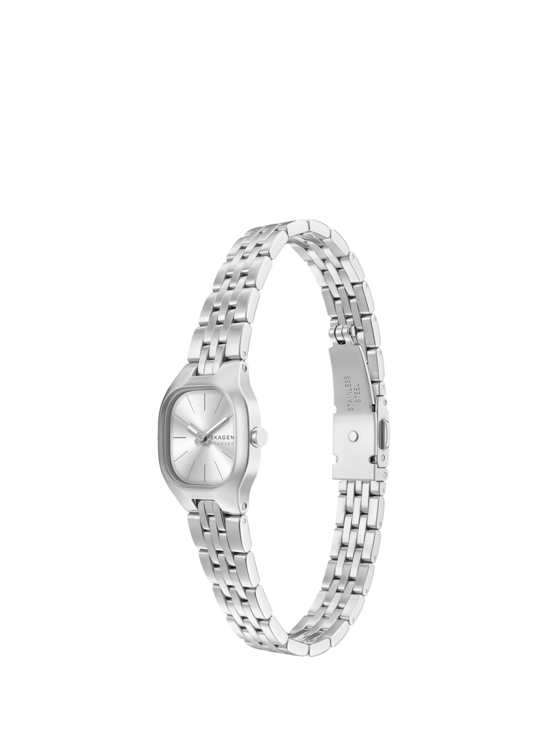 Skagen women's silver sunray dial watch, imported from the UK
