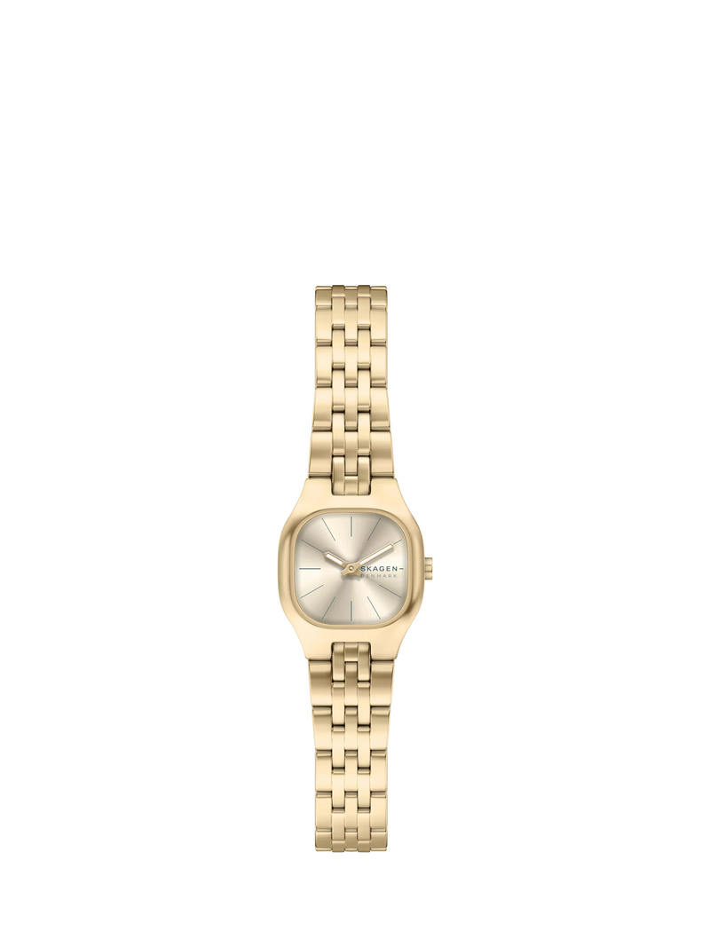 Skagen SKW3177 women's gold watch sunray dial stainless steel bracelet - British product