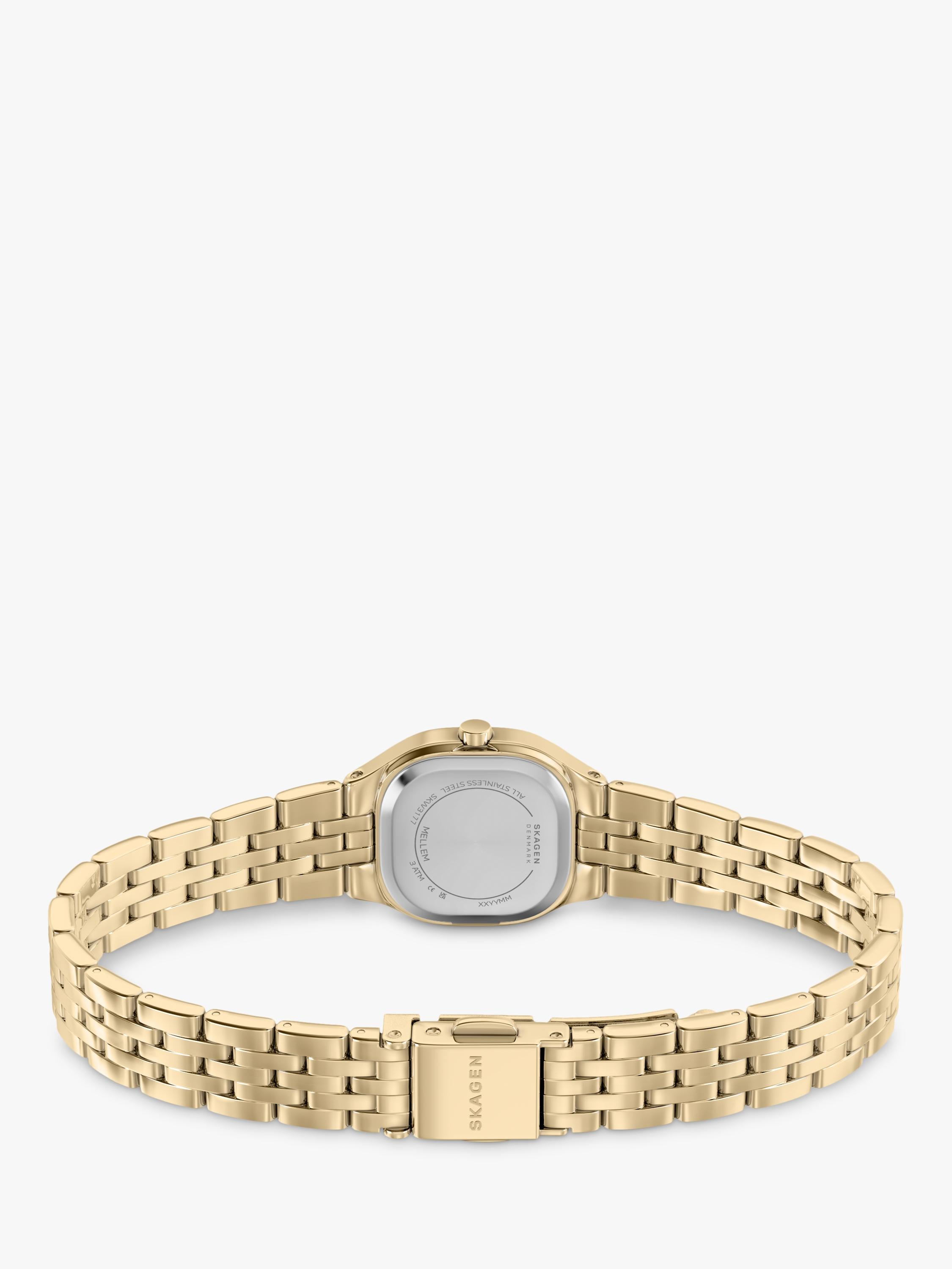 Skagen SKW3177 women's gold watch sunray dial stainless steel bracelet - British product