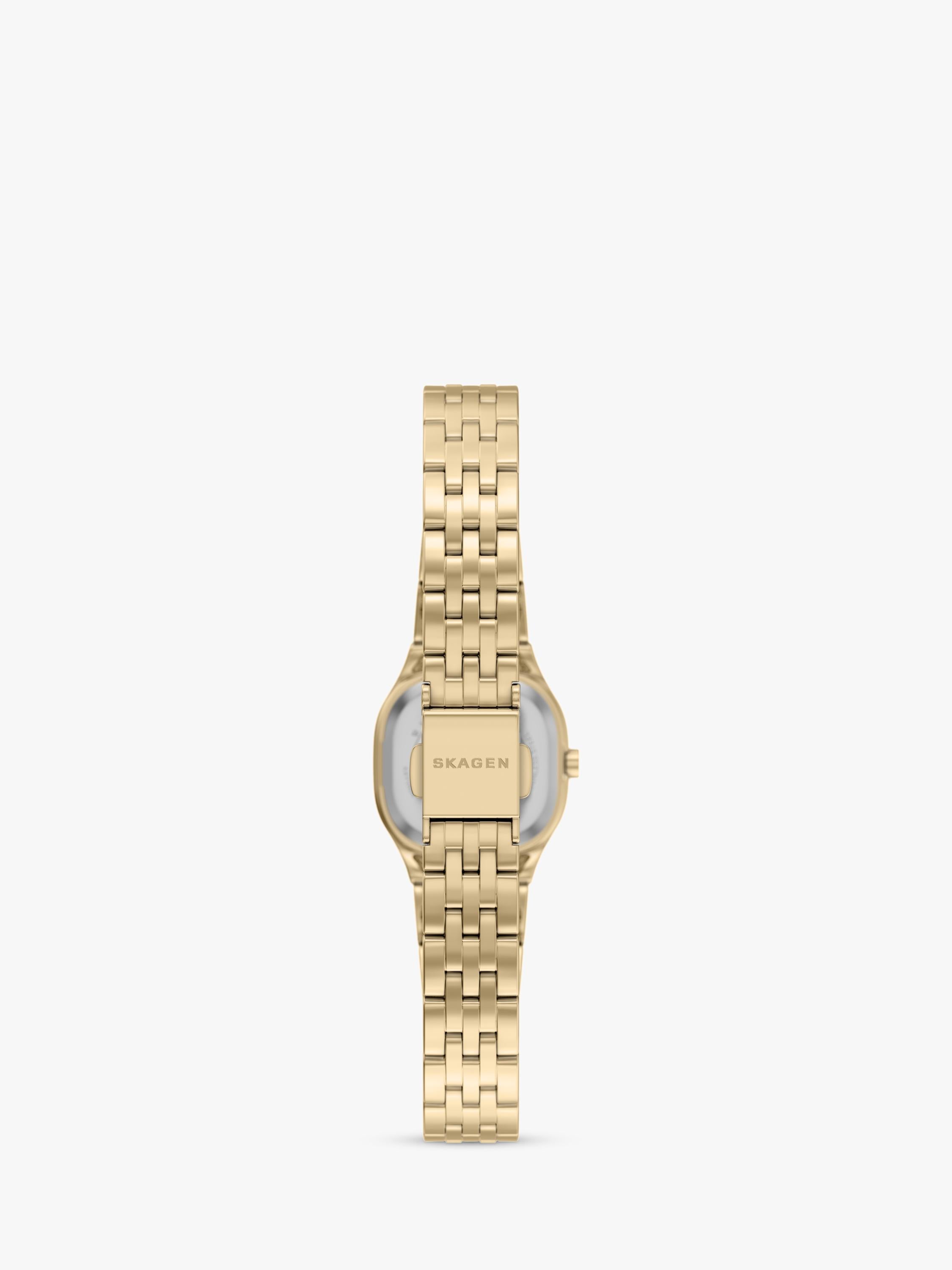 Skagen SKW3177 women's gold watch sunray dial stainless steel bracelet - British product