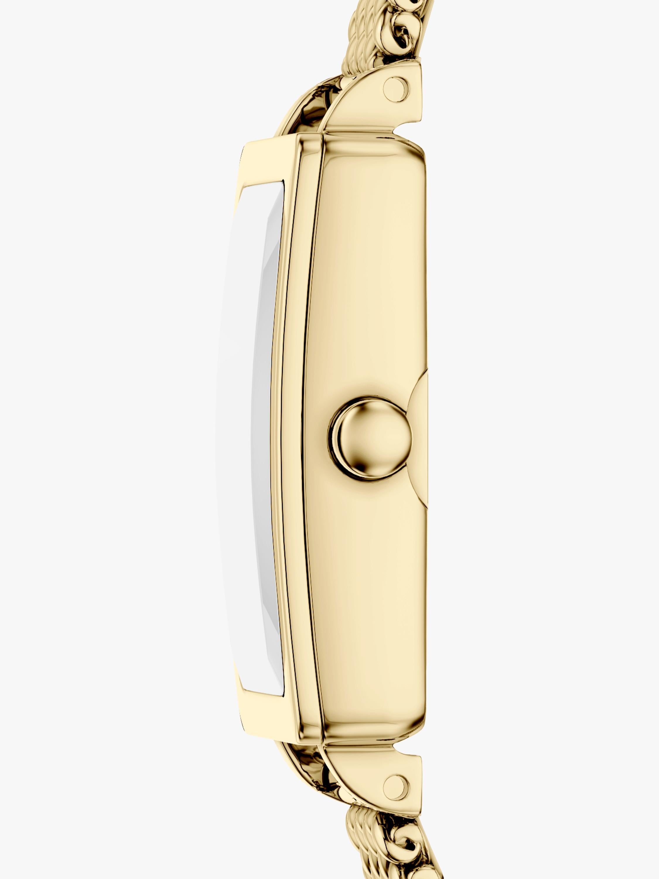 Skagen women's gold rectangular watch (British brand)