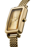 Skagen women's gold rectangular watch (British brand)