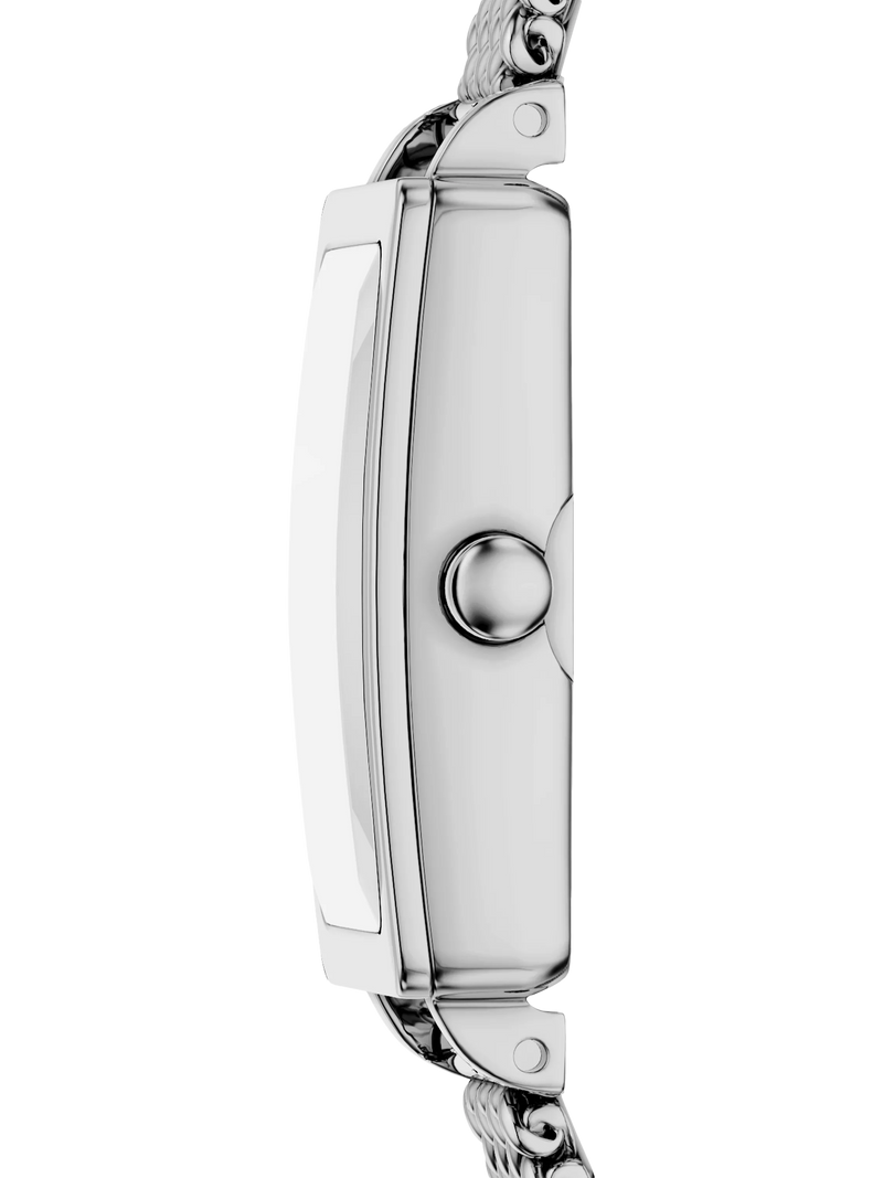 Skagen women's rectangular mesh strap watch silver - British product