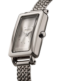 Skagen women's rectangular mesh strap watch silver - British product