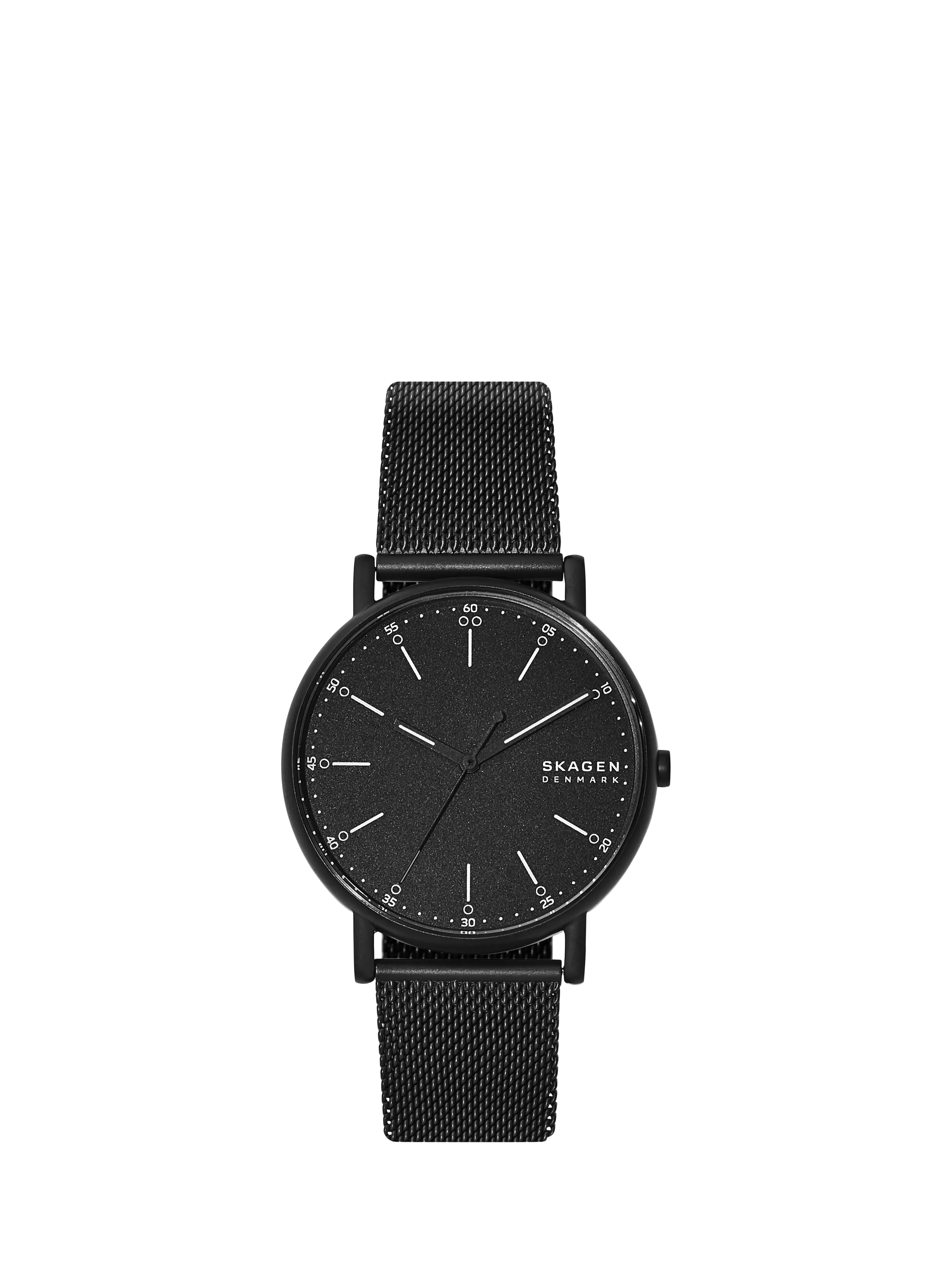 Skagen Signatur mesh watch 40mm black dial - British product