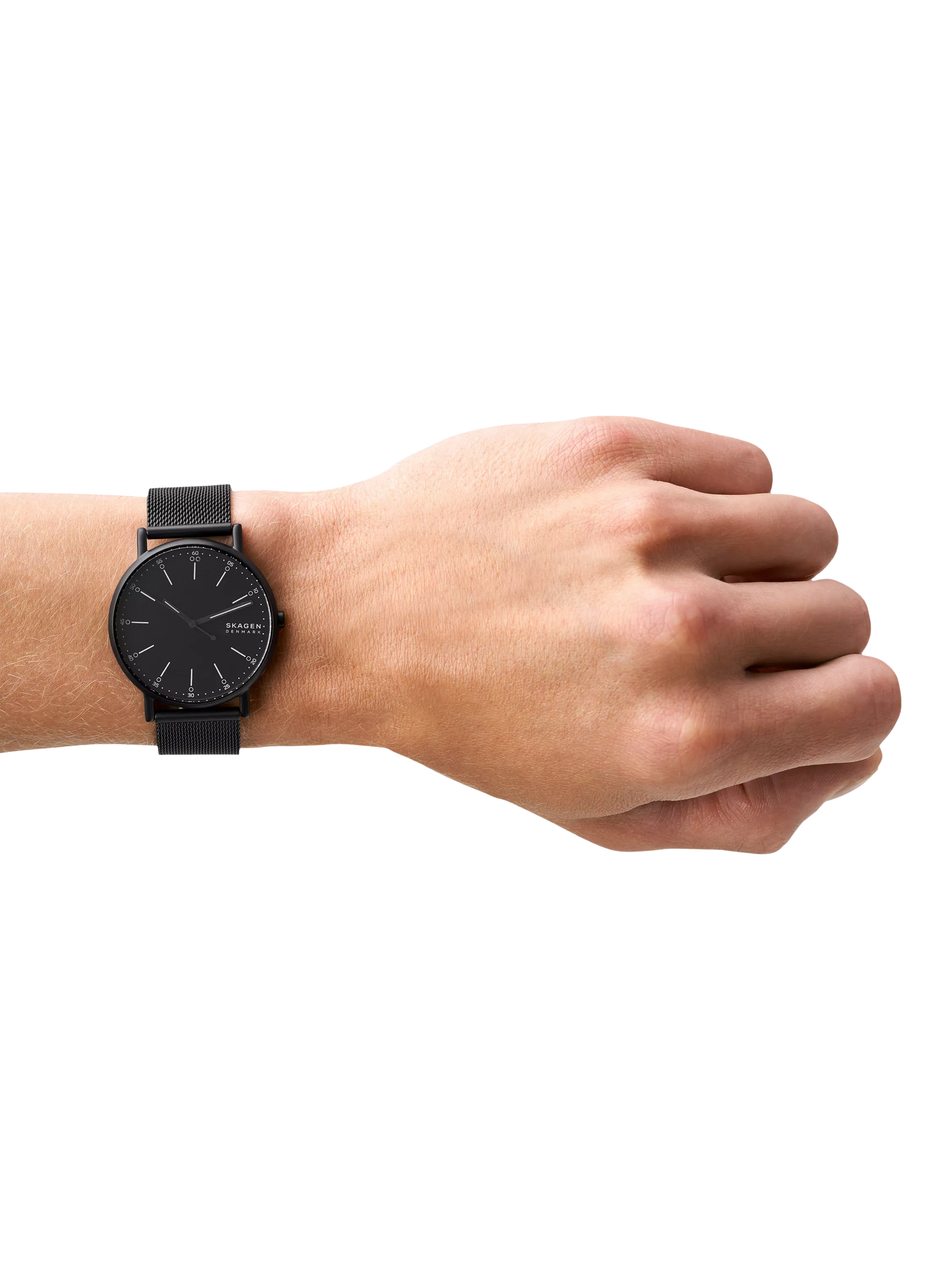 Skagen Signatur mesh watch 40mm black dial - British product