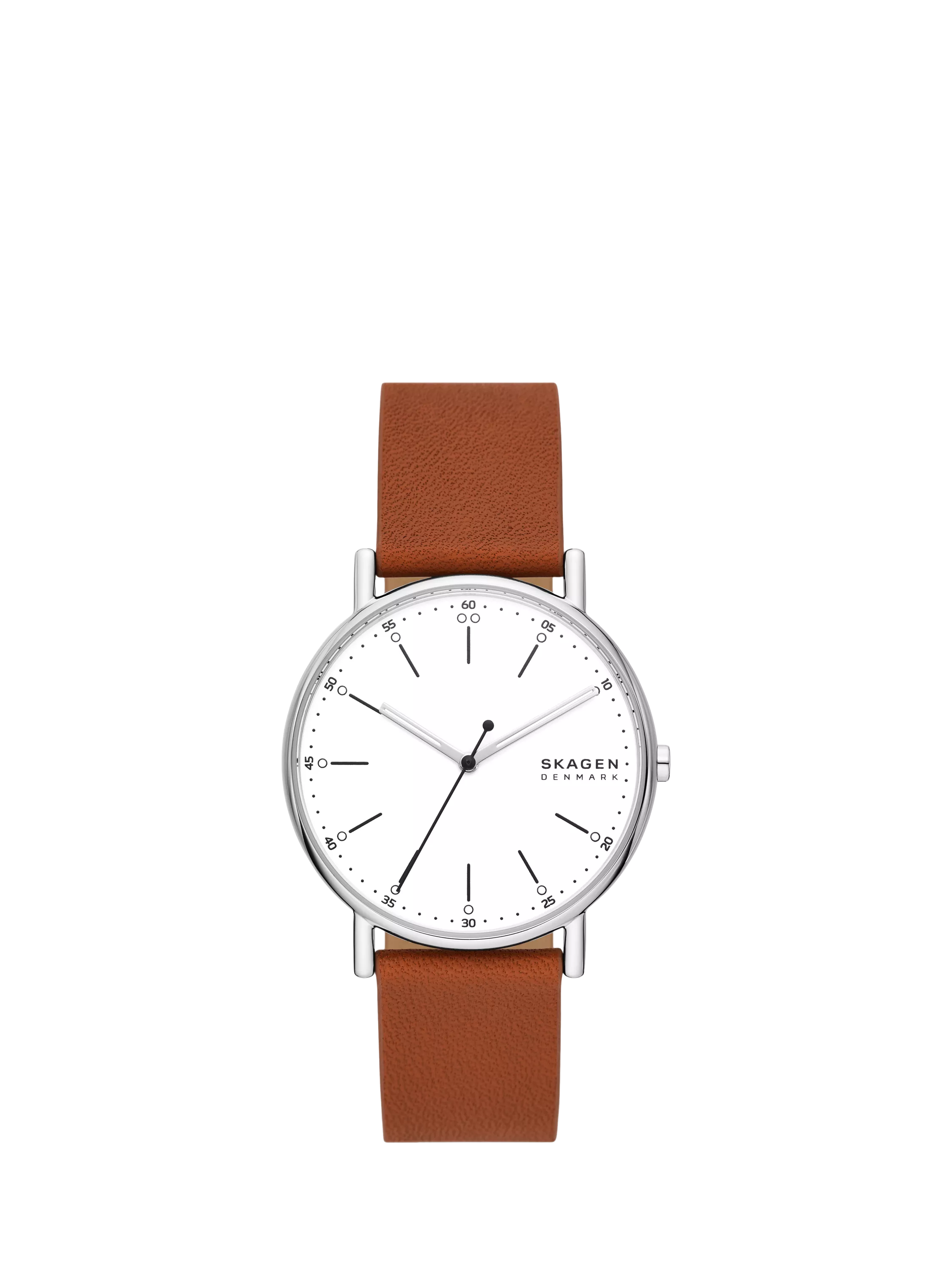 Skagen Signatur 40mm round watch leather strap, imported from the UK