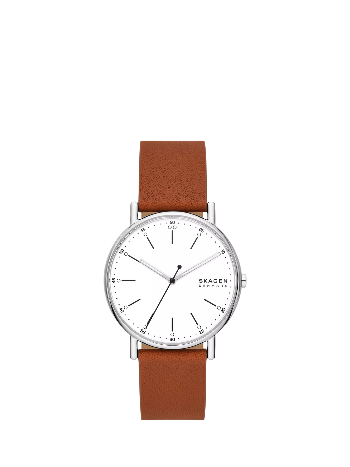 Skagen Signatur 40mm round watch leather strap, imported from the UK