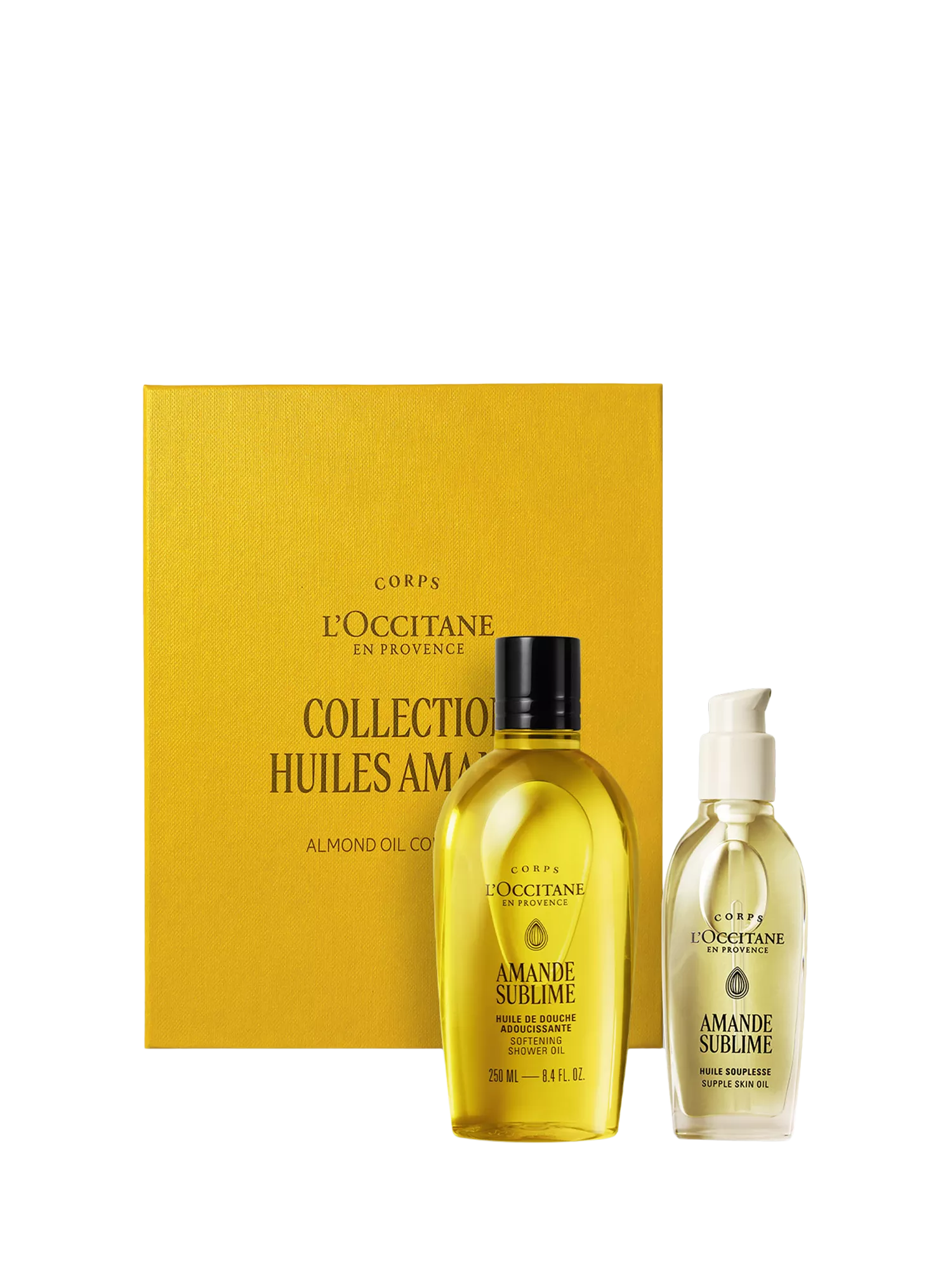 L'OCCITANE Almond gift set with shower and supple skin oil, UK version