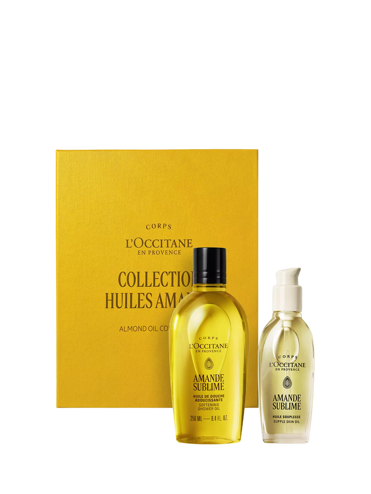 L'OCCITANE Almond gift set with shower and supple skin oil, UK version