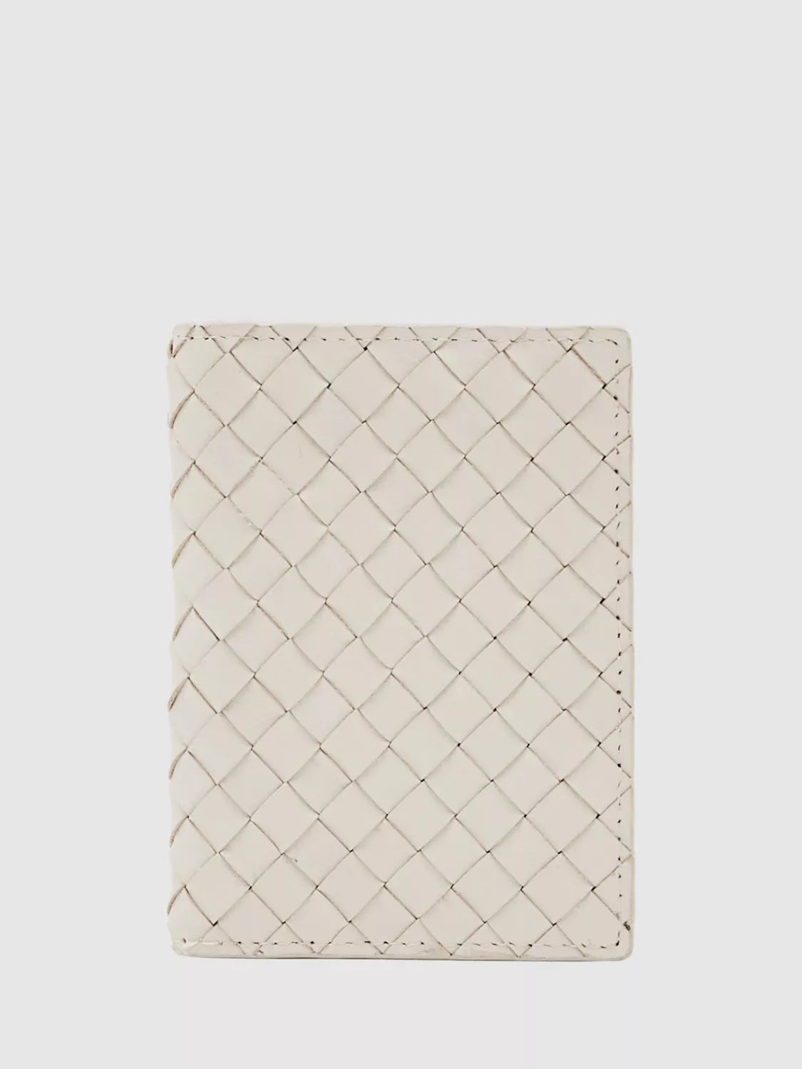Reiss Floyd Woven Leather Bifold Card Holder Off White (British brand)