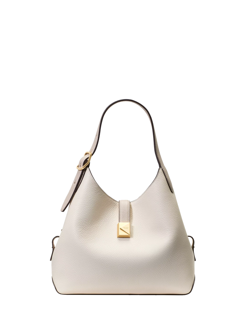kate spade new york Deco Leather Medium Crossbody Tote Bag, Cashew Milk