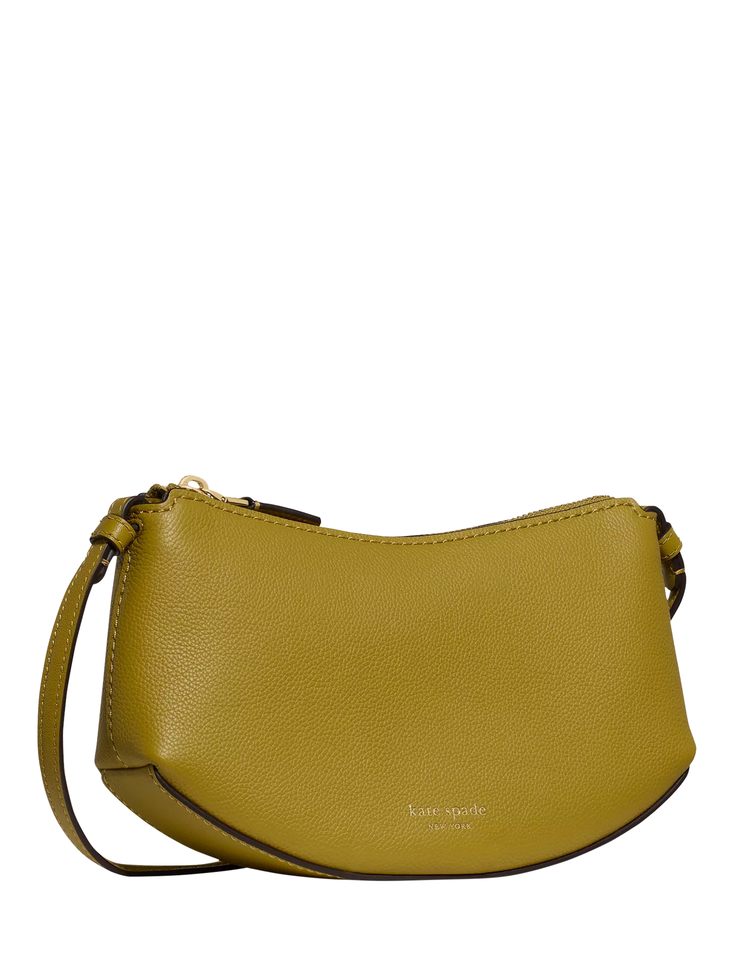 kate spade new york Loop Leather Crossbody Bag, Laurel Leaf