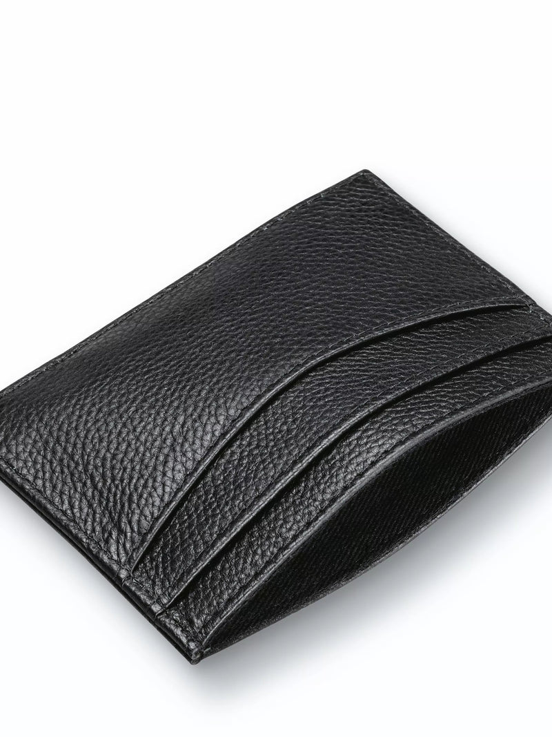 Charles Tyrwhitt leather card holder black, imported from the UK