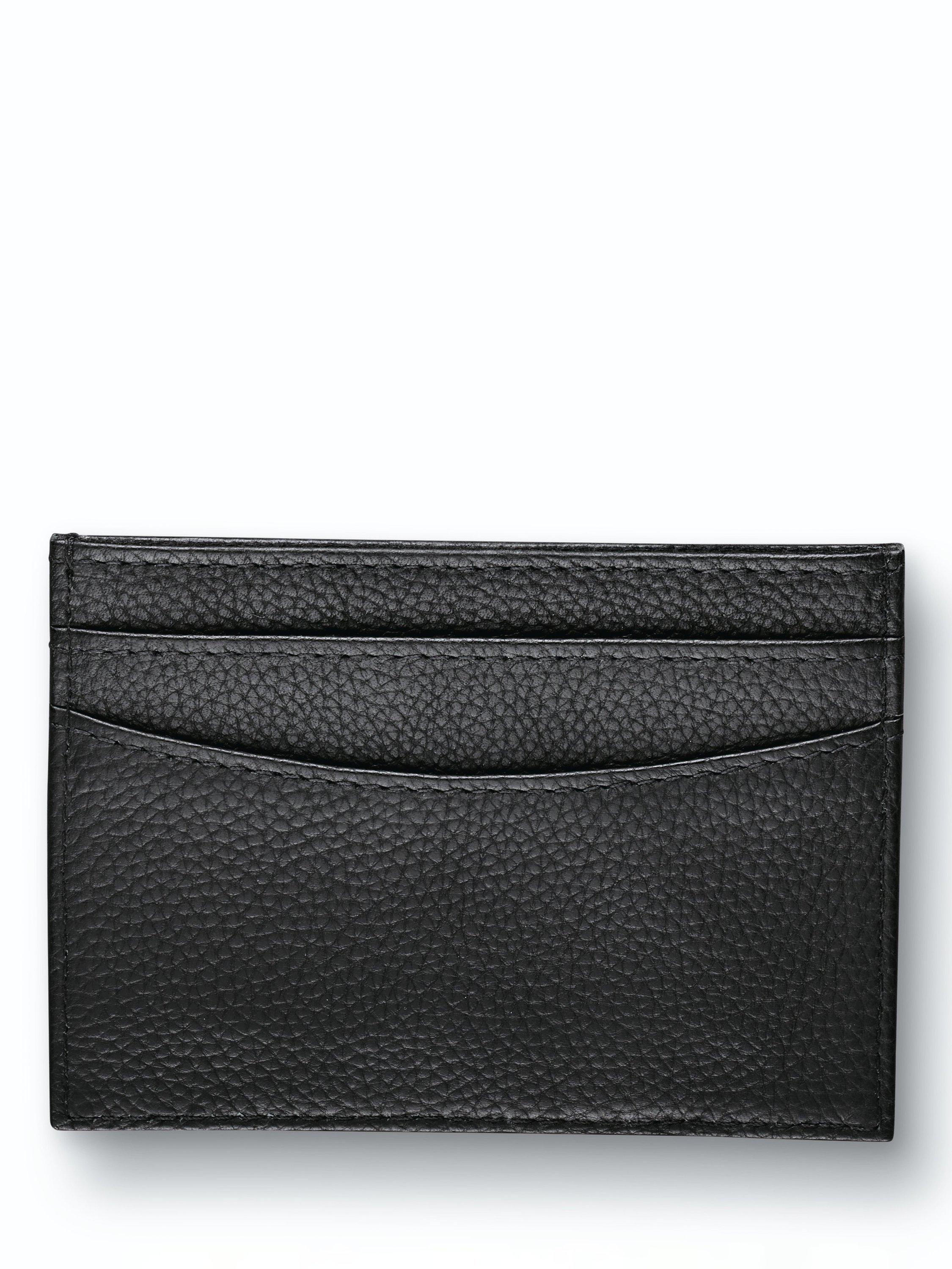Charles Tyrwhitt leather card holder black, imported from the UK