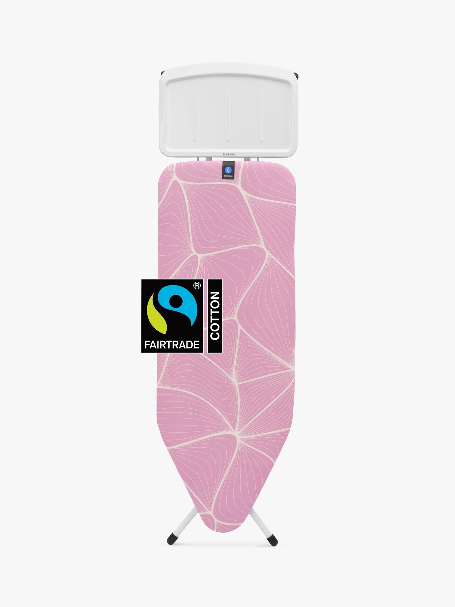 Brabantia Ironing Board C Lilac Waves 124x45cm, imported from the UK