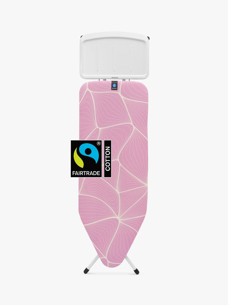 Brabantia Ironing Board C Lilac Waves 124x45cm, imported from the UK