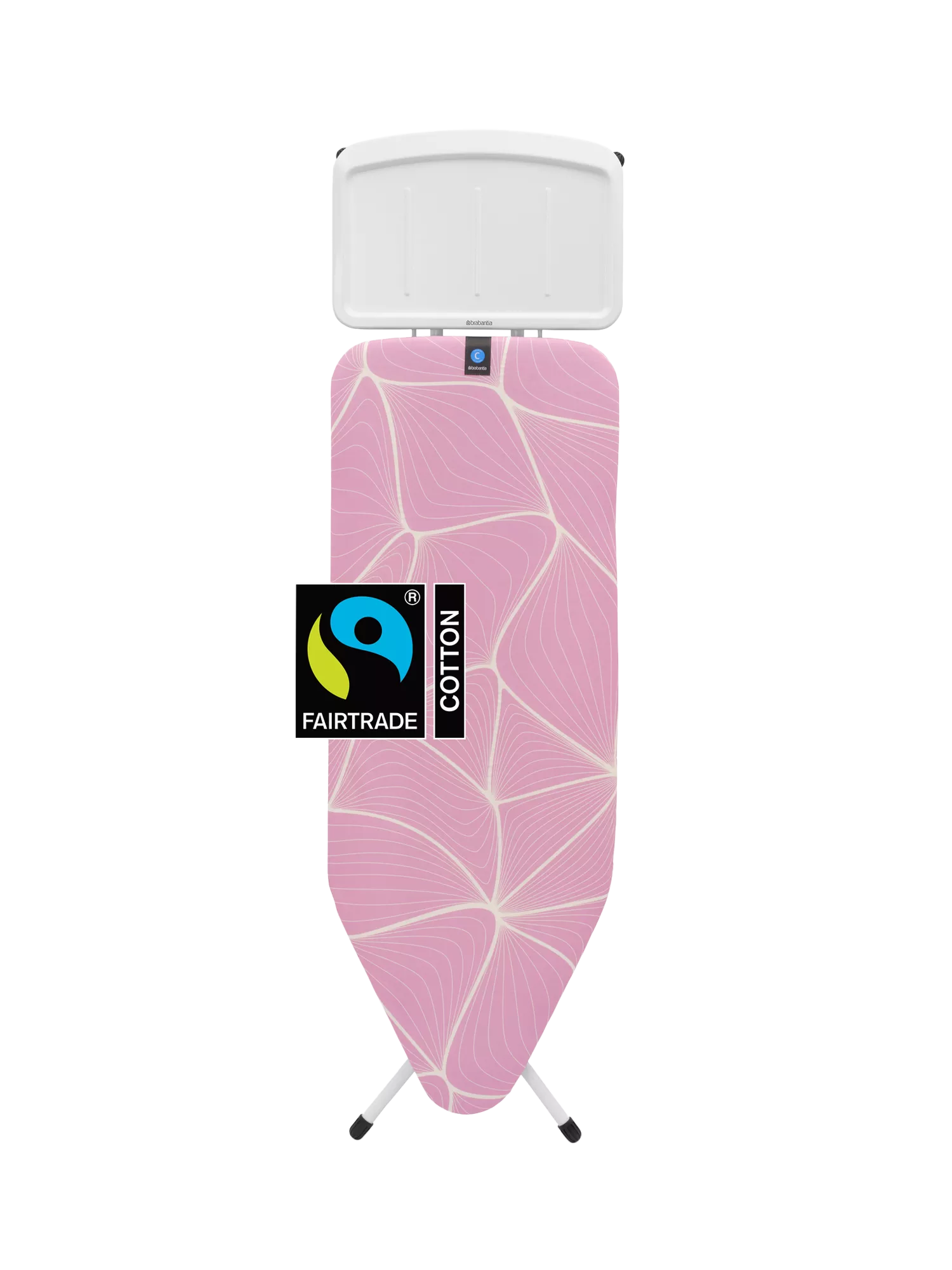 Brabantia Ironing Board C Lilac Waves 124x45cm, imported from the UK