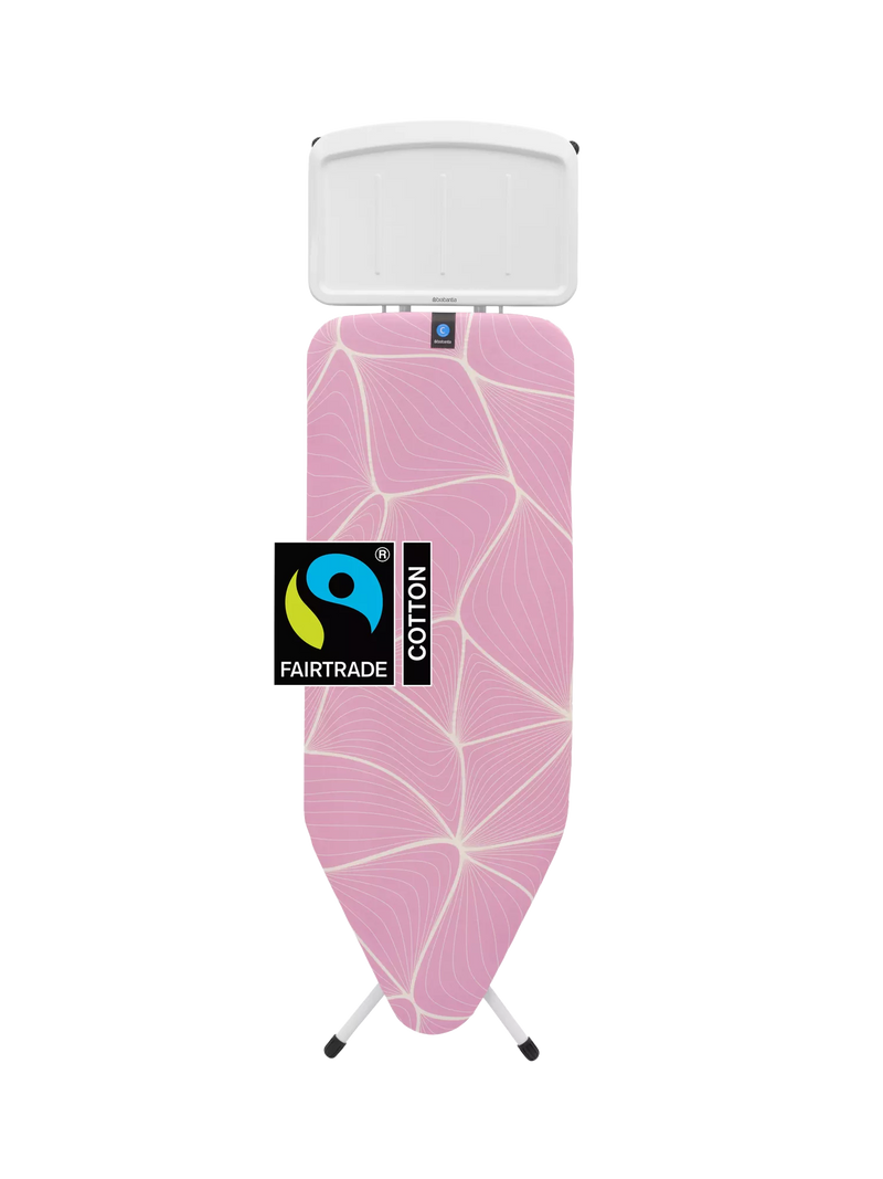 Brabantia Ironing Board C Lilac Waves 124x45cm, imported from the UK