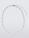 Lido freshwater button pearl necklace sterling silver, imported from the UK