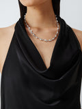 Lido freshwater button pearl necklace sterling silver, imported from the UK