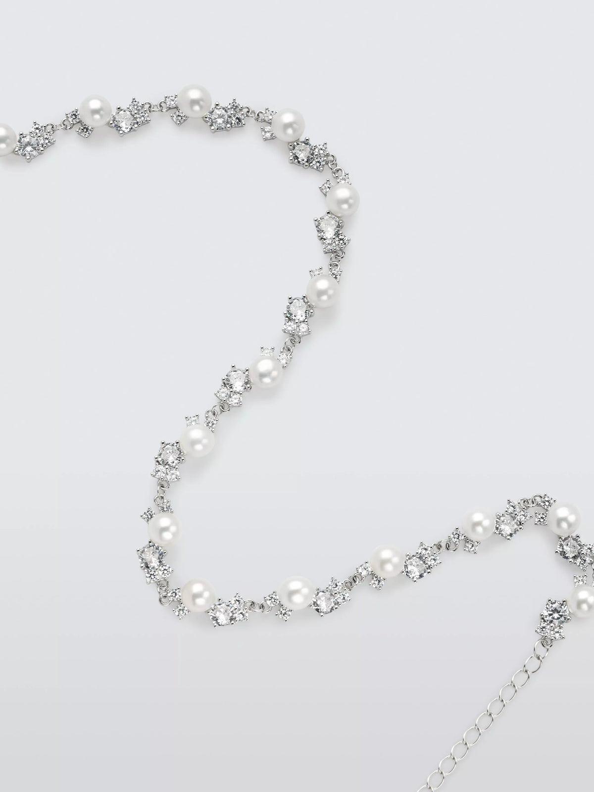 Lido freshwater button pearl necklace sterling silver, imported from the UK