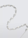 Lido freshwater button pearl necklace sterling silver, imported from the UK