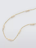 Lido freshwater pearl necklace gold plated sterling silver 60cm, UK version