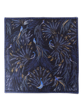 Sara Miller Anniversary Collection Peacock Parade Cotton Napkins, Set of 2, Dark Blue