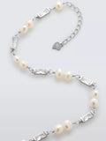 Lido sterling silver pearl and cubic zirconia bracelet - British product