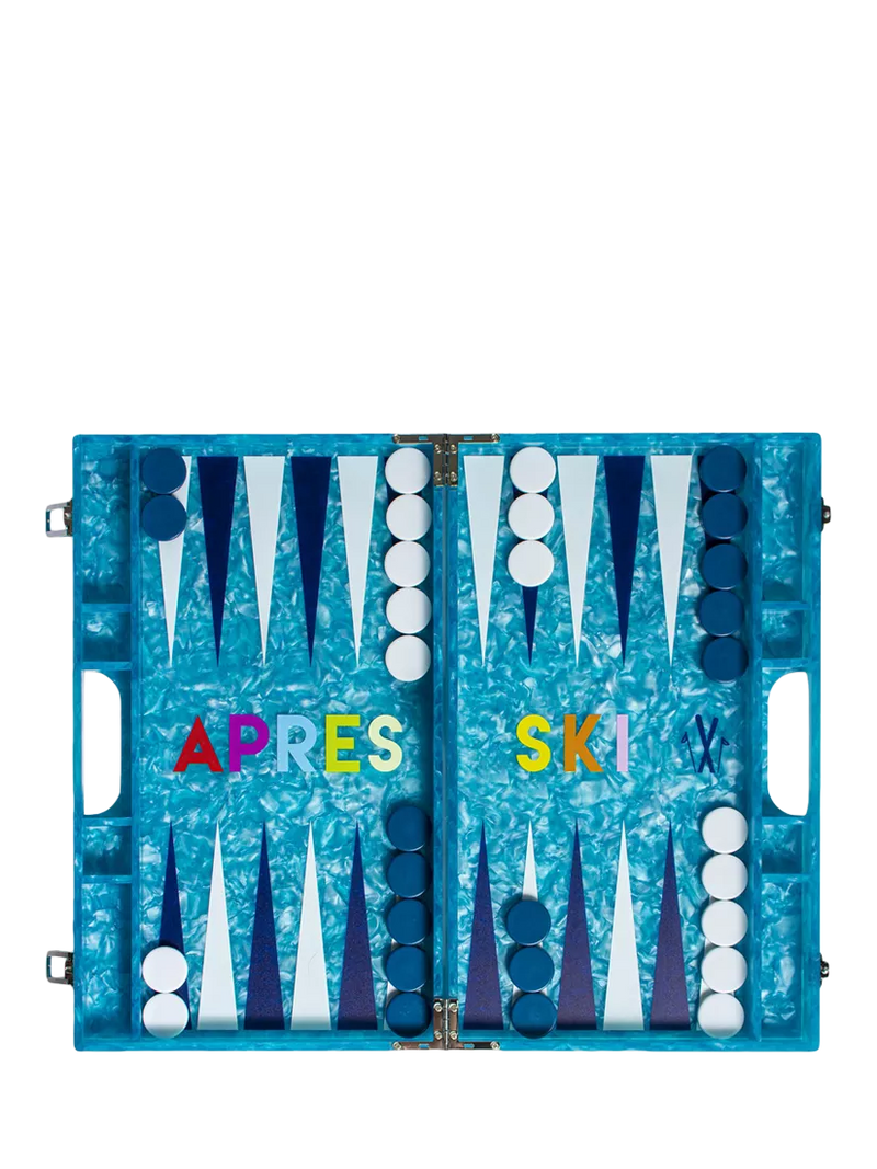 MaisonGames Apres Ski backgammon set acrylic - British product